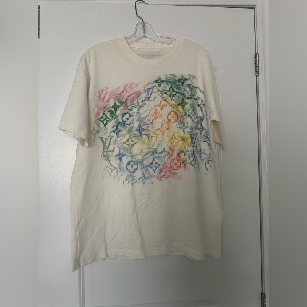 Louis Vuitton Watercolor Monogram T-Shirt – Multicolor Graphic Tee  – Rare